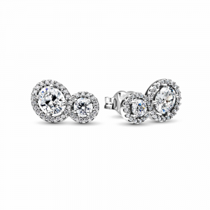 Pandora Anschmiegsamer Strahlenkranz Ohrringe 293774C01 bei Juwelier Spinner
