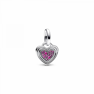 Pandora Gravierbarer Rosafarbener Herz Charm-Anhänger 793754C01 bei Juwelier Spinner