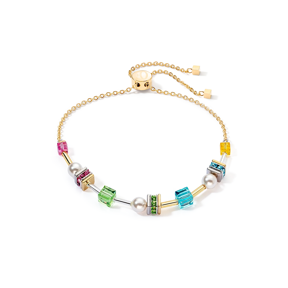 Armband Joyful Cubes & Pearls multicolor