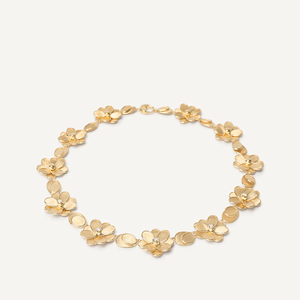 Petali Halskette aus Gold mit Diamanten