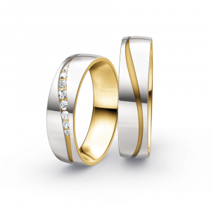 Collection Ruesch Trauringe Honeymoon Solid IV 66/42150-055+66/42160-055 bei Juwelier Spinner