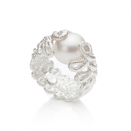 Ring Pique Dame in Silber