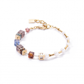 Armband GeoCUBE® Fusion Precious Pearl Mix gold-autumn
