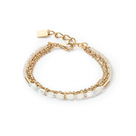 Brilliant Square Layer Armband gold
