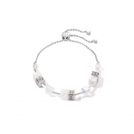 GeoCUBE® Iconic Nature Chain Armband weiß