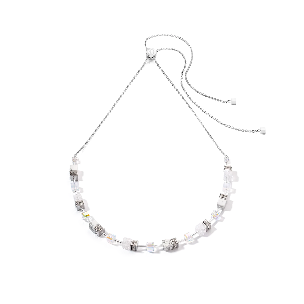 GeoCUBE® Iconic Nature Chain Halskette weiß