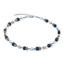 GeoCUBE® Iconic Precious Onyx Halskette kristall-schwarz