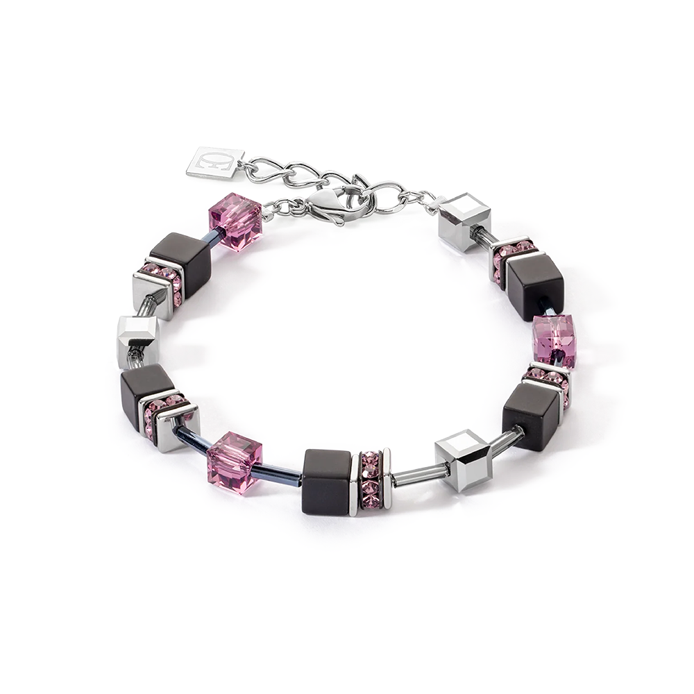 GeoCUBE® Iconic Precious Onyx Armband silberamethyst