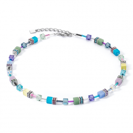 GeoCUBE® Iconic Halskette silber-ice pastels