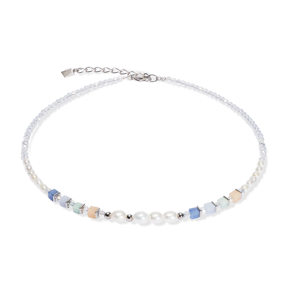 Halskette Cosmic Pearls soft silber
