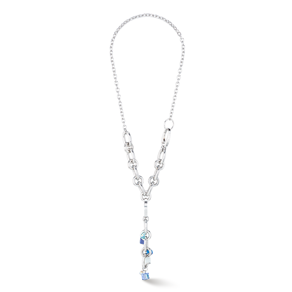 Halskette Neptunes Treasure silber-blau