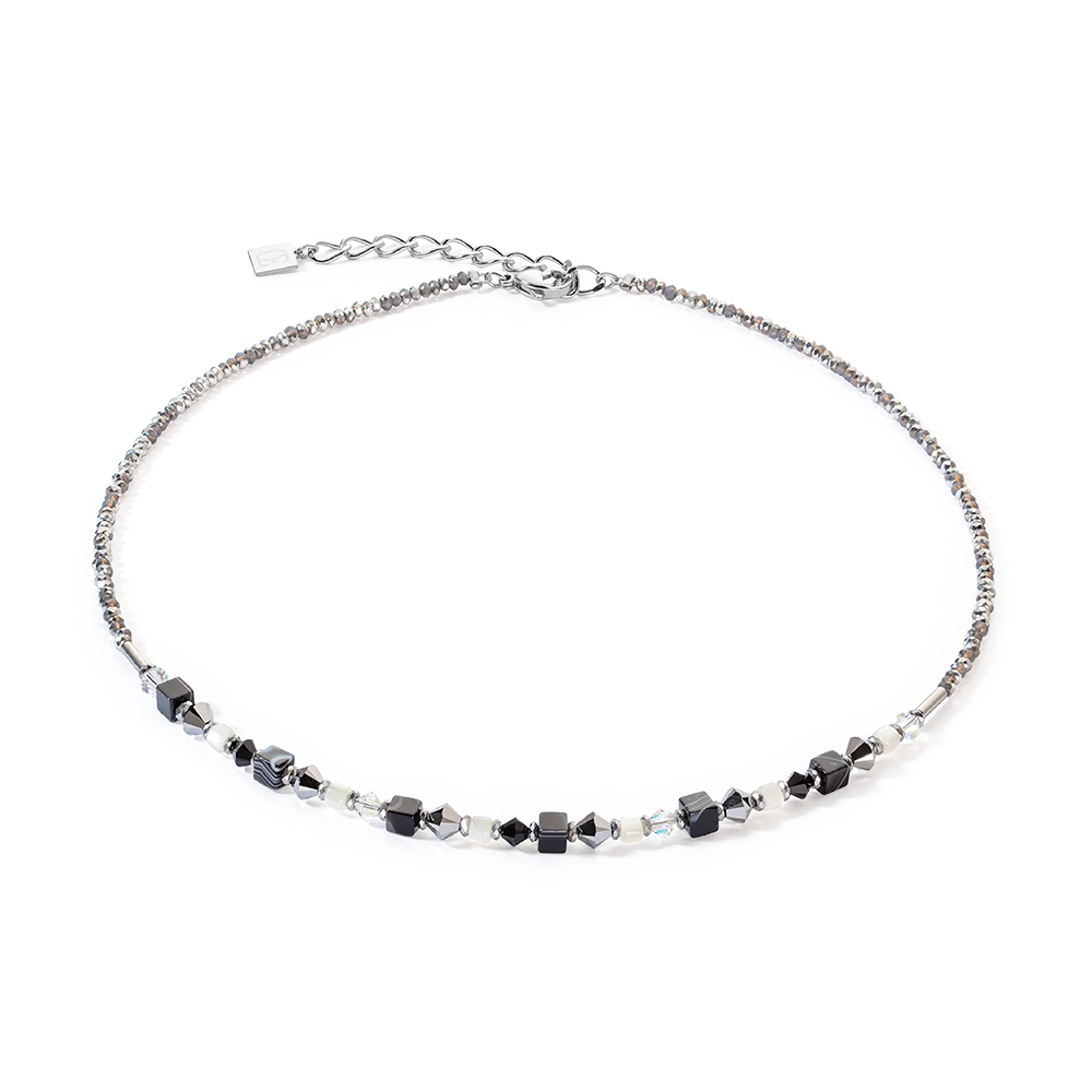 Halskette Princess Shape Mix schwarz-weiß