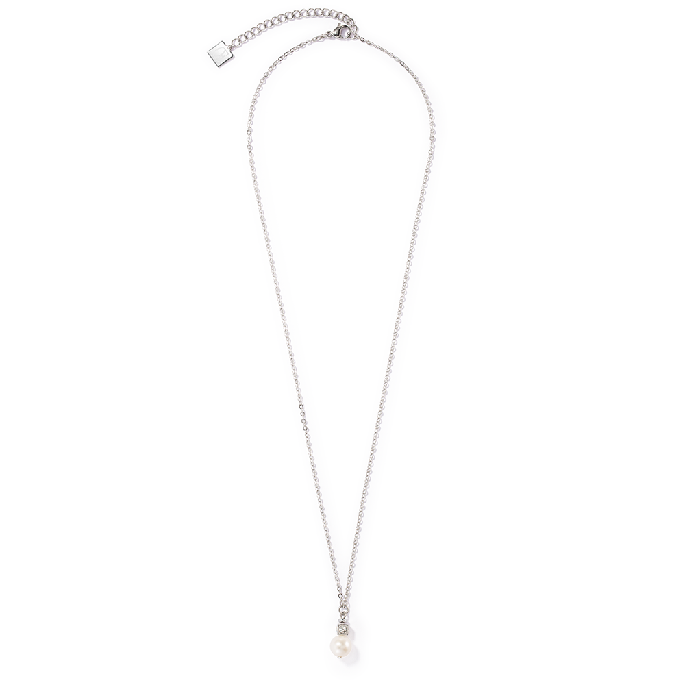 Halskette Solitaire Süßwasserperle silber