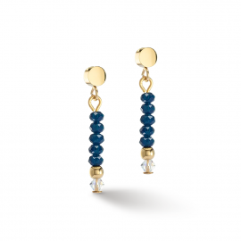 Coeur de Lion Ohrringe Little Twinkle gold-dunkelblau