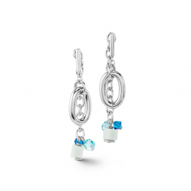 Ohrringe Neptunes Treasure silber-blau