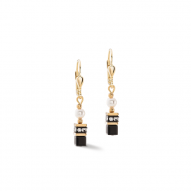 Ohrringe Sparkling Princess gold-schwarz