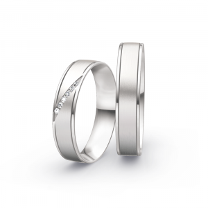 Collection Ruesch Trauringe Honeymoon Pure IV 66/41130-045+66/41140-045 bei Juwelier Spinner
