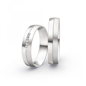 Collection Ruesch Trauringe Honeymoon Pure IV 66/41170-045+66/41180-045 bei Juwelier Spinner