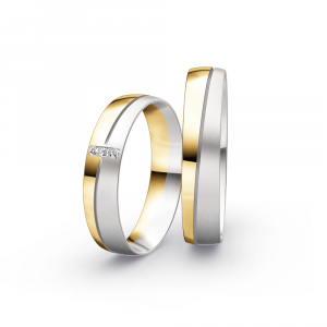 Collection Ruesch Trauringe Honeymoon Pure V 66/43070-045+66/43080-045 bei Juwelier Spinner