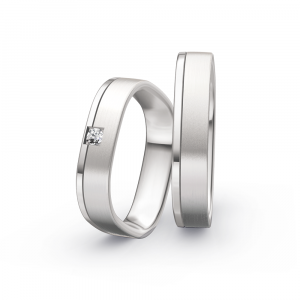 Collection Ruesch Trauringe Honeymoon Solid VII 66/47010-045+66/47020-045 bei Juwelier Spinner