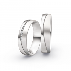 Collection Ruesch Trauringe Honeymoon Solid VII 66/47130-050+66/47140-050 bei Juwelier Spinner