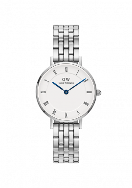 Petite Roman Numerals 5-Link Silver