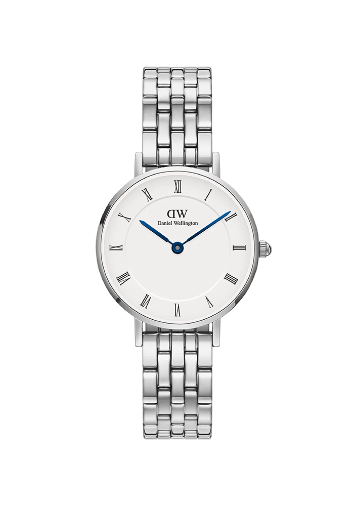 Petite Roman Numerals 5-Link Silver