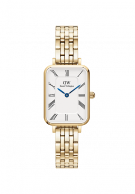 Quadro Roman Numerals 5-Link Gold