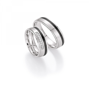 Fischer Trauringe FischerCarbon Trauringe Champion 23-01400-055 bei Juwelier Spinner