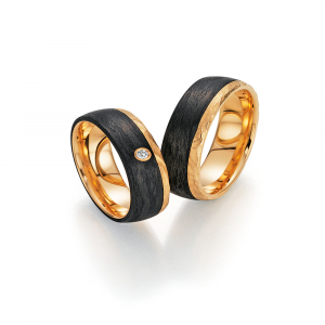 Fischer Trauringe FischerCarbon Trauringe Colour Code 23-01450-060 bei Juwelier Spinner