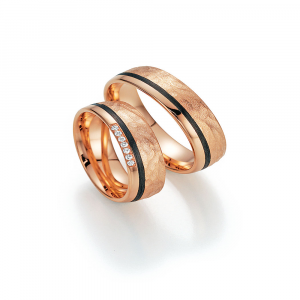 Fischer Trauringe FischerCarbon Trauringe On Fire 23-01470-060 bei Juwelier Spinner