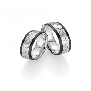 Fischer Trauringe FischerCarbon Trauringe Passion 23-01510-070 bei Juwelier Spinner