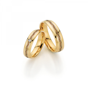 Fischer Trauringe Flora Trauringe Blattwerk 38-07717-040 bei Juwelier Spinner