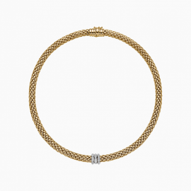 Collier mit Pavébesatz