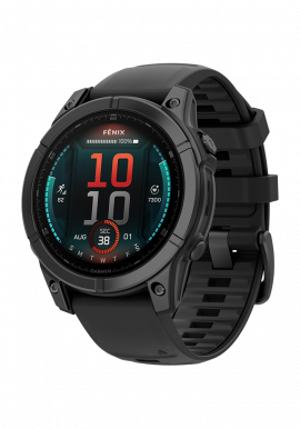 fēnix® E – 47 mm AMOLED Schwarz/Schiefergrau