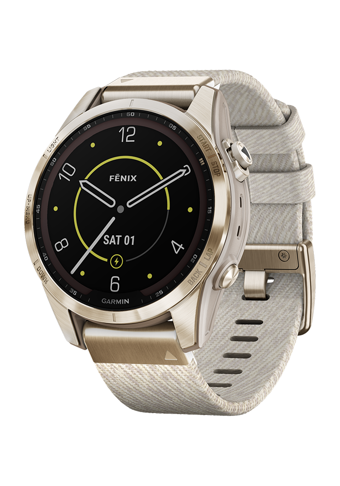 fēnix® 7S Sapphire Solar Edition cremegold/cremefarben