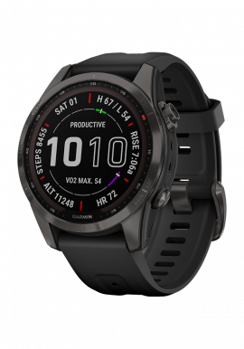 fēnix® 7S Sapphire Solar Edition schiefergrau/schwarz