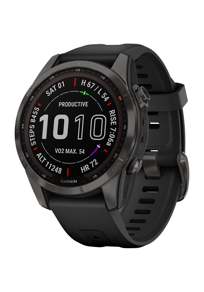 fēnix® 7S Sapphire Solar Edition schiefergrau/schwarz