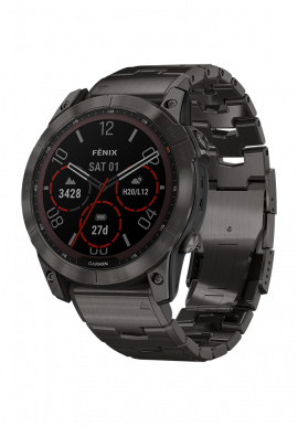 fēnix® 7X Sapphire Solar Edition schiefergrau