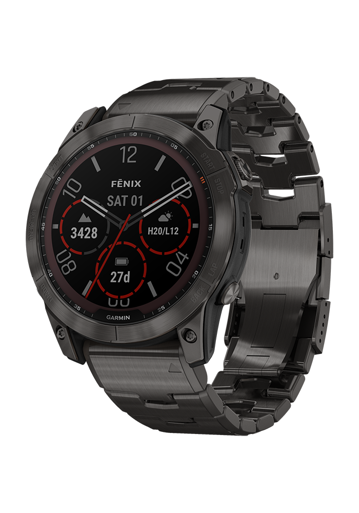 fēnix® 7X Sapphire Solar Edition schiefergrau