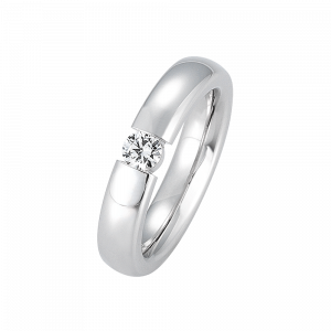 Gerstner Verlobungsring Solitair Weißgold bei Juwelier Spinner