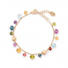 Africa Gemstones einreihiges Armband mit bunten Edelsteinen