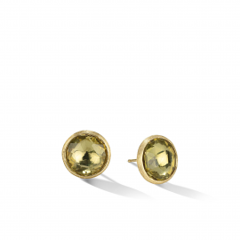 Jaipur Color Ohrring aus Gold mit Lemon Citrin, groß