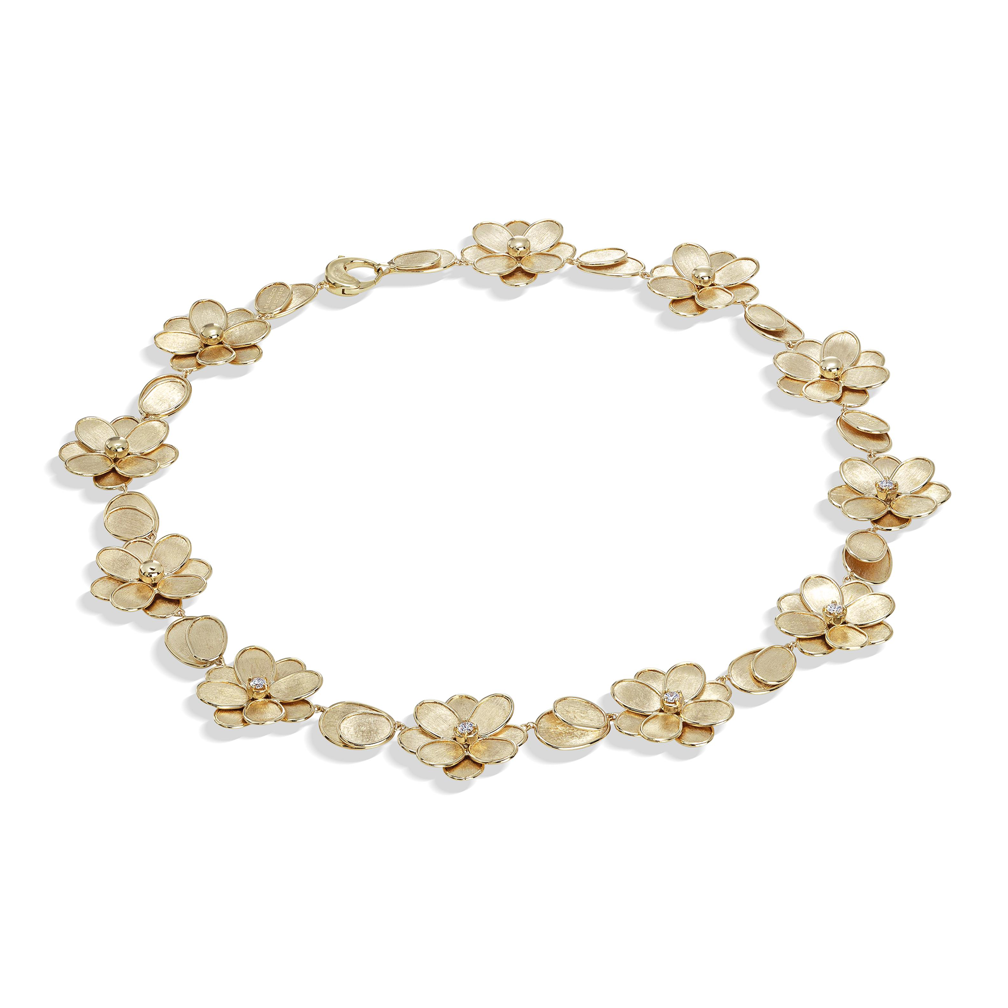 Petali Halskette aus Gold mit Diamanten