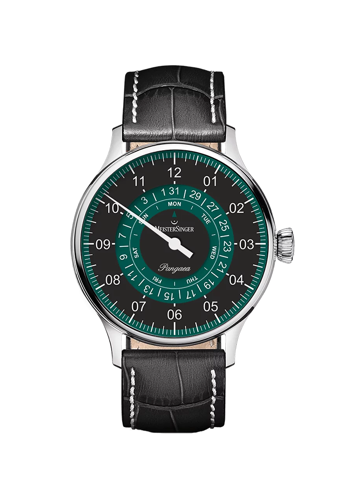 Pangaea Day Date Schwarz Petrol
