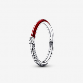 Pandora ME Pavé & Rot Doppelring