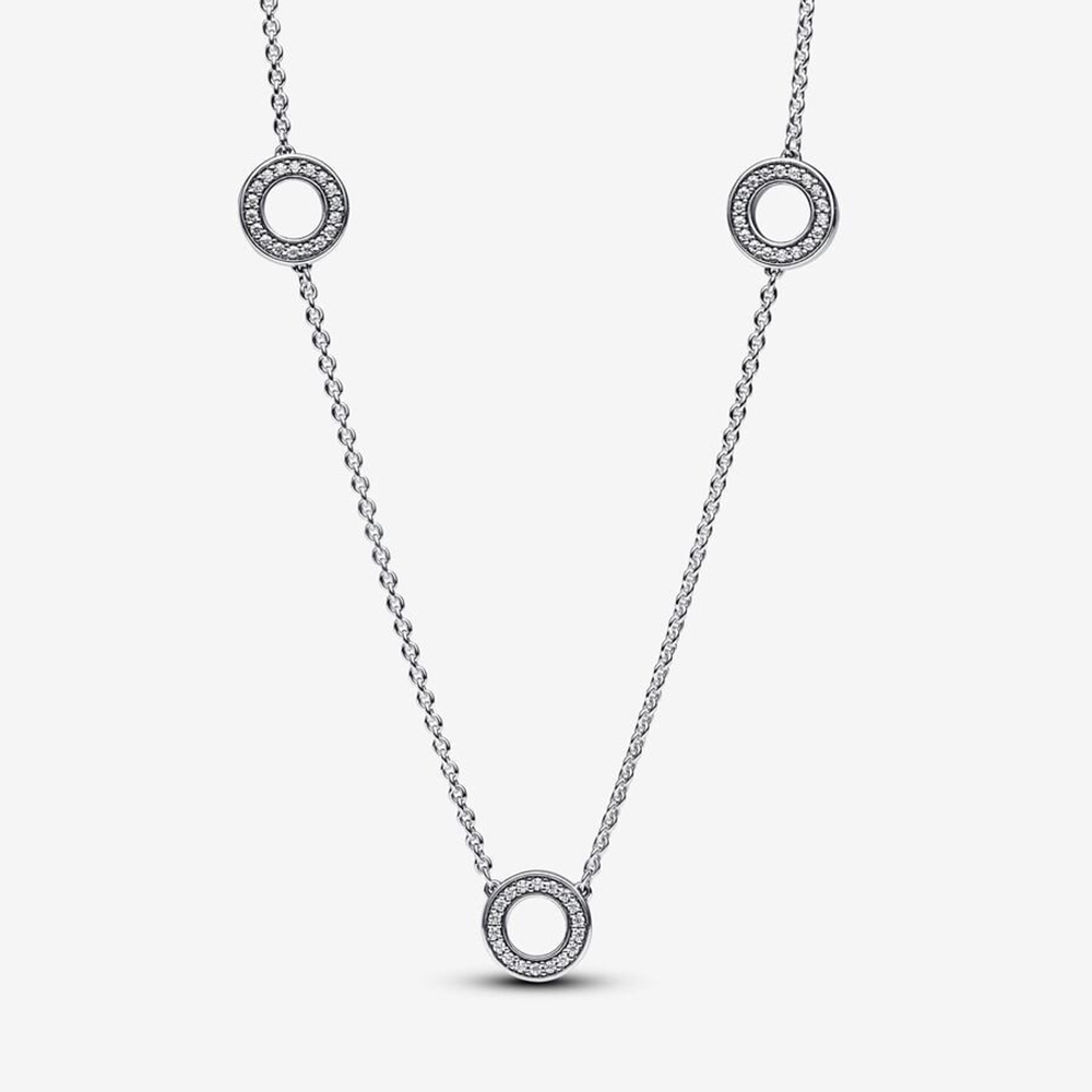 Pavé Kreise Halskette