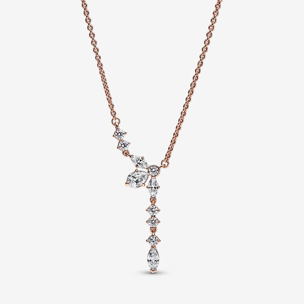 Funkelnde Herbarium Cluster Tropfen Collier-Halskette