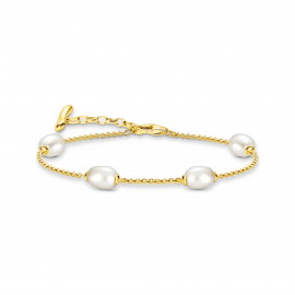 Armband mit Perlen Natural Beauty vergoldet