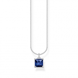 Kette mit blauem Stein silber